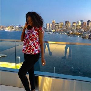 Vibrant African Print Top